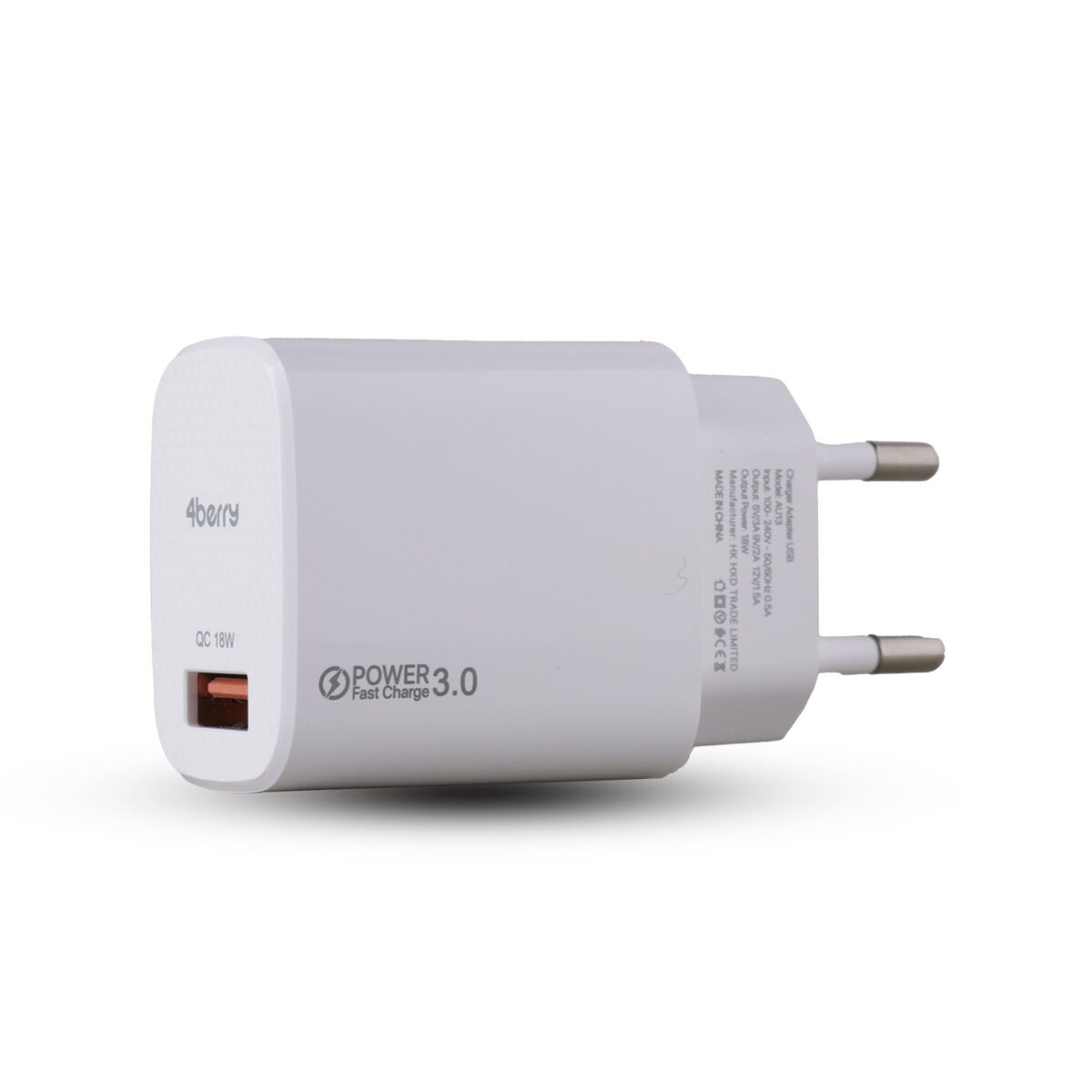 AC18 ECO Bundle 18W Hızlı Şarj Cihazı + USB-A to Type-C Kablo , QC 3.0 Destekli - Image 2
