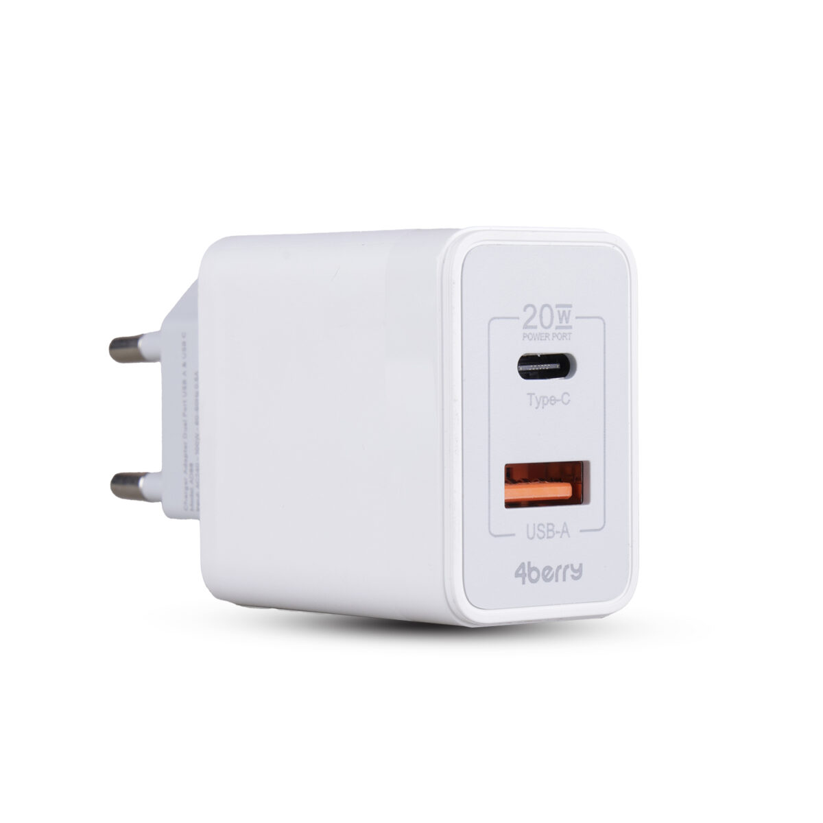 AD88 20W Çift USB Şarj Adaptörü - Hızlı Şarj Cihazı BEYAZ - Image 1
