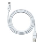 ECO-ACT Beyaz USB-A-C Kablo – 1.2 m, 66 W Hızlı Şarj, Dayanıklı Plastik Yapı