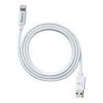 ECO-ALT Beyaz USB-A-Lightning Kablo – 1.2 m, 2.4 A Hızlı Şarj