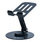 K13 Gri Telefon Standı – Metal, 360° Döner, Ayarlanabilir Yükseklik - Görsel 2