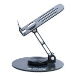 K13 Gri Telefon Standı – Metal, 360° Döner, Ayarlanabilir Yükseklik - Görsel 5