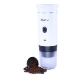 KMPRO Taşınabilir Kahve Makinesi – USB Şarjlı, Kapsül ve Öğütülmüş Kahve Uyumlu, Beyaz - Görsel 8