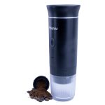 KMPRO Taşınabilir Kahve Makinesi – USB Şarjlı, Kapsül ve Öğütülmüş Kahve Uyumlu,  Demleme Siyah - Görsel 9