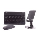 Kablosuz Klavye Mouse ve Stand Seti + Ayarlanabilir Telefon Standı