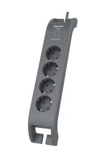 SPN3140A/62  2 Metre 900J  4'lü Akım Korumalı Priz Siyah