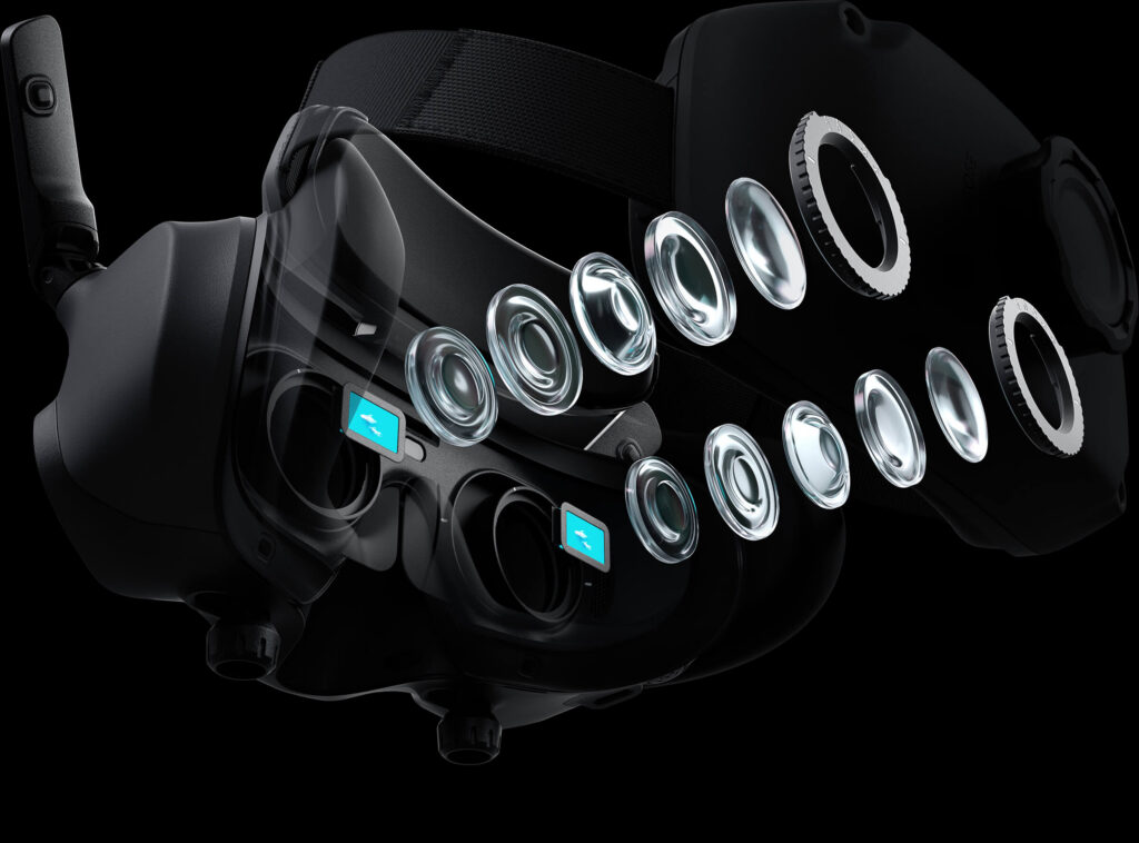 DJI Goggles 3 — 5 lensli binoküler optik yapı