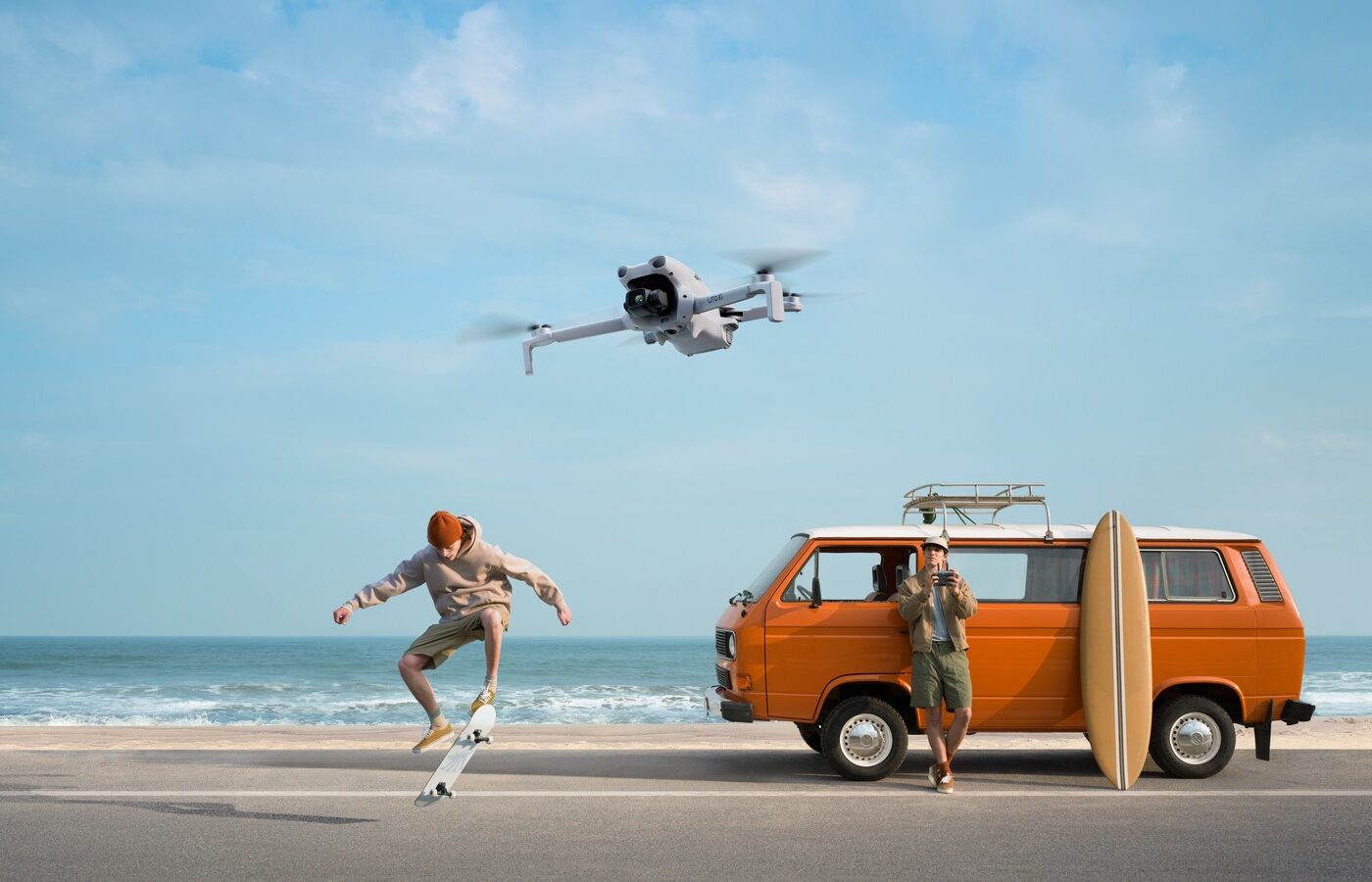 DJI Lito X1 — sahilde uçuş