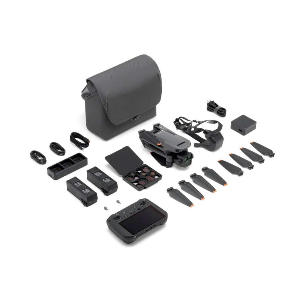 DJI Mavic 3 Pro Cine Premium Combo — kutudan çıkan tüm parçalar