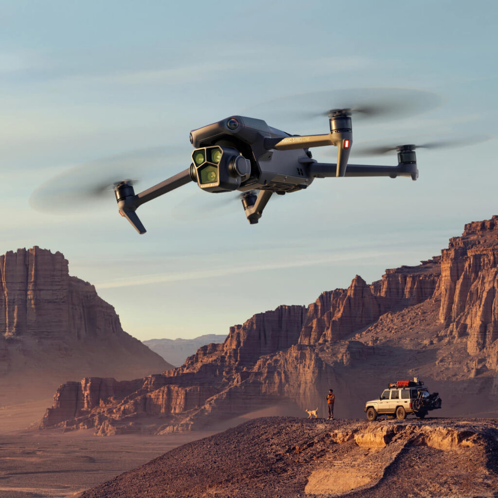 DJI Mavic 3 Pro Cine — arazide profesyonel çekim
