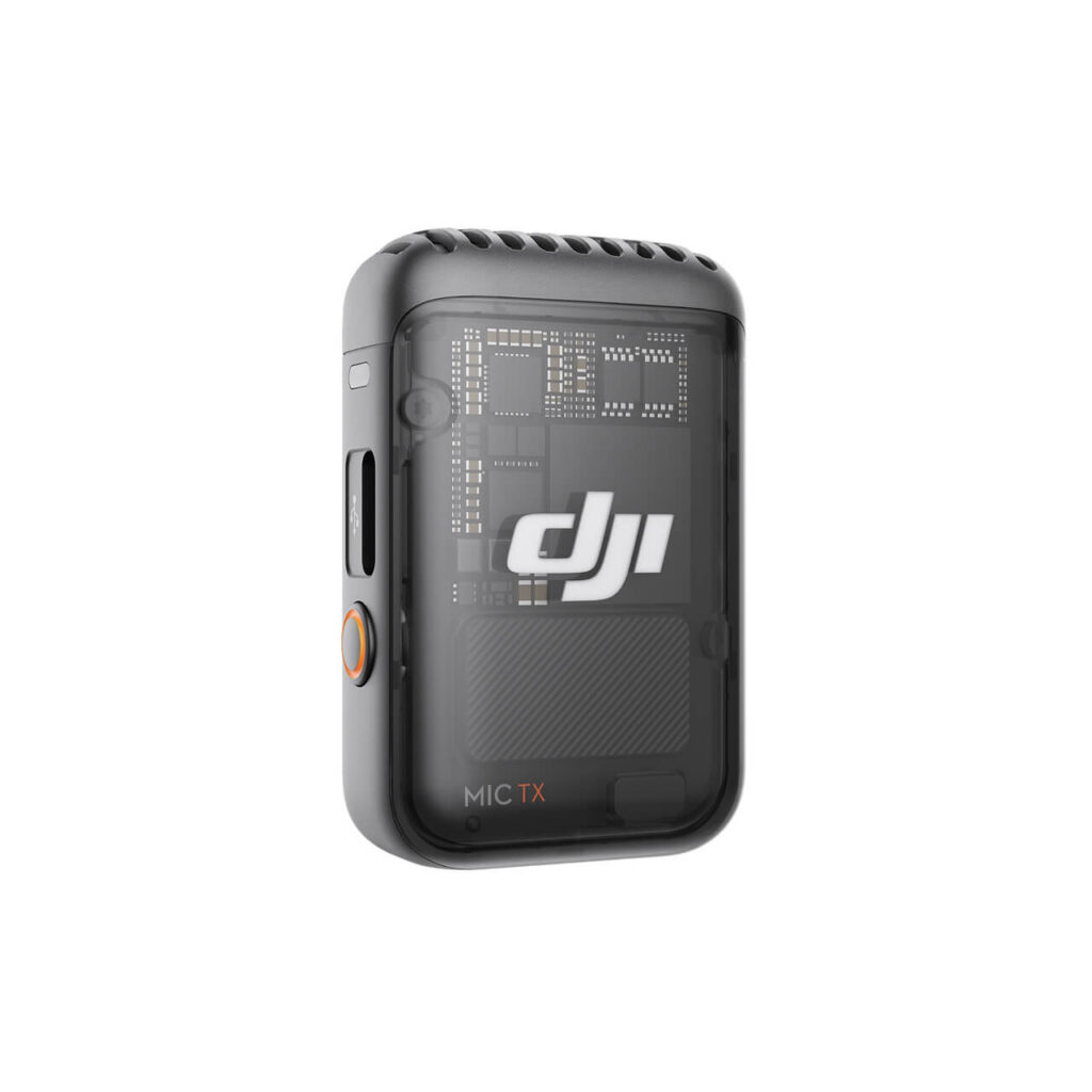 DJI Mic 2 Verici — dahili kayıt ve tuş detayı
