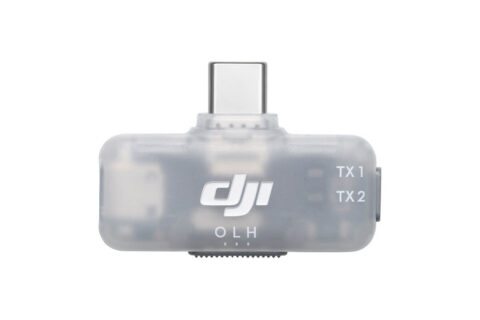 DJI Mic Serisi Mobil Alıcı — ön görünüm, USB-C fiş
