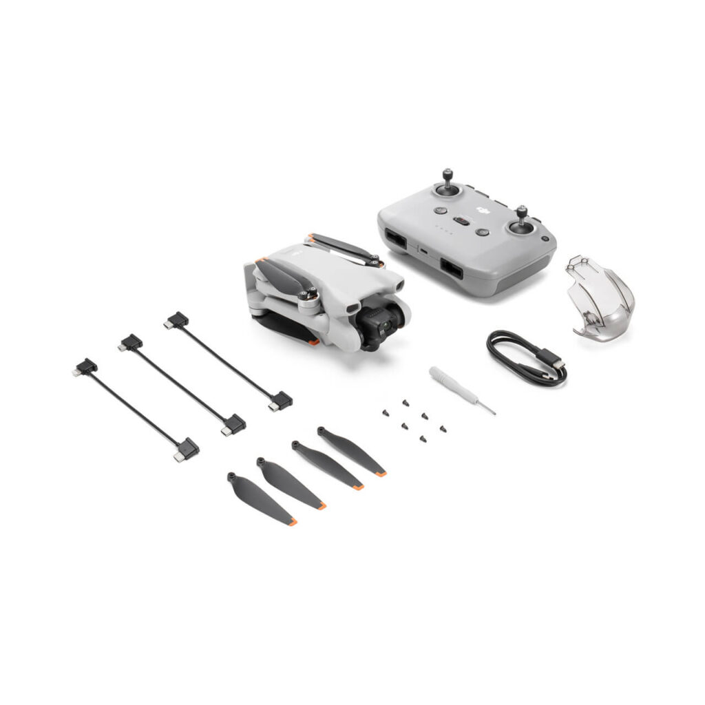 DJI Mini 3 (DJI RC-N1) — kutudan çıkan tüm parçalar