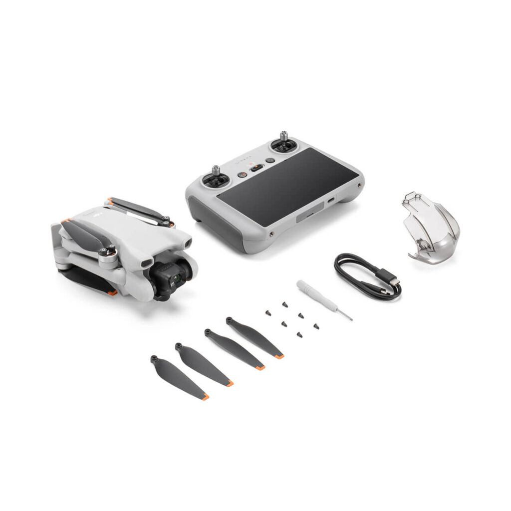 DJI Mini 3 (DJI RC-N1) — kutudan çıkan tüm parçalar