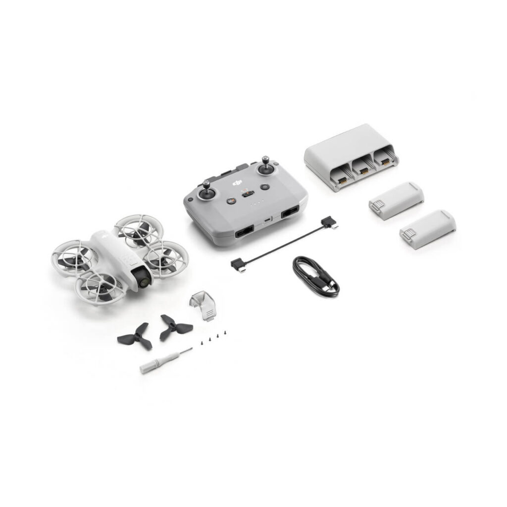 DJI Neo — kutudan çıkan tüm parçalar