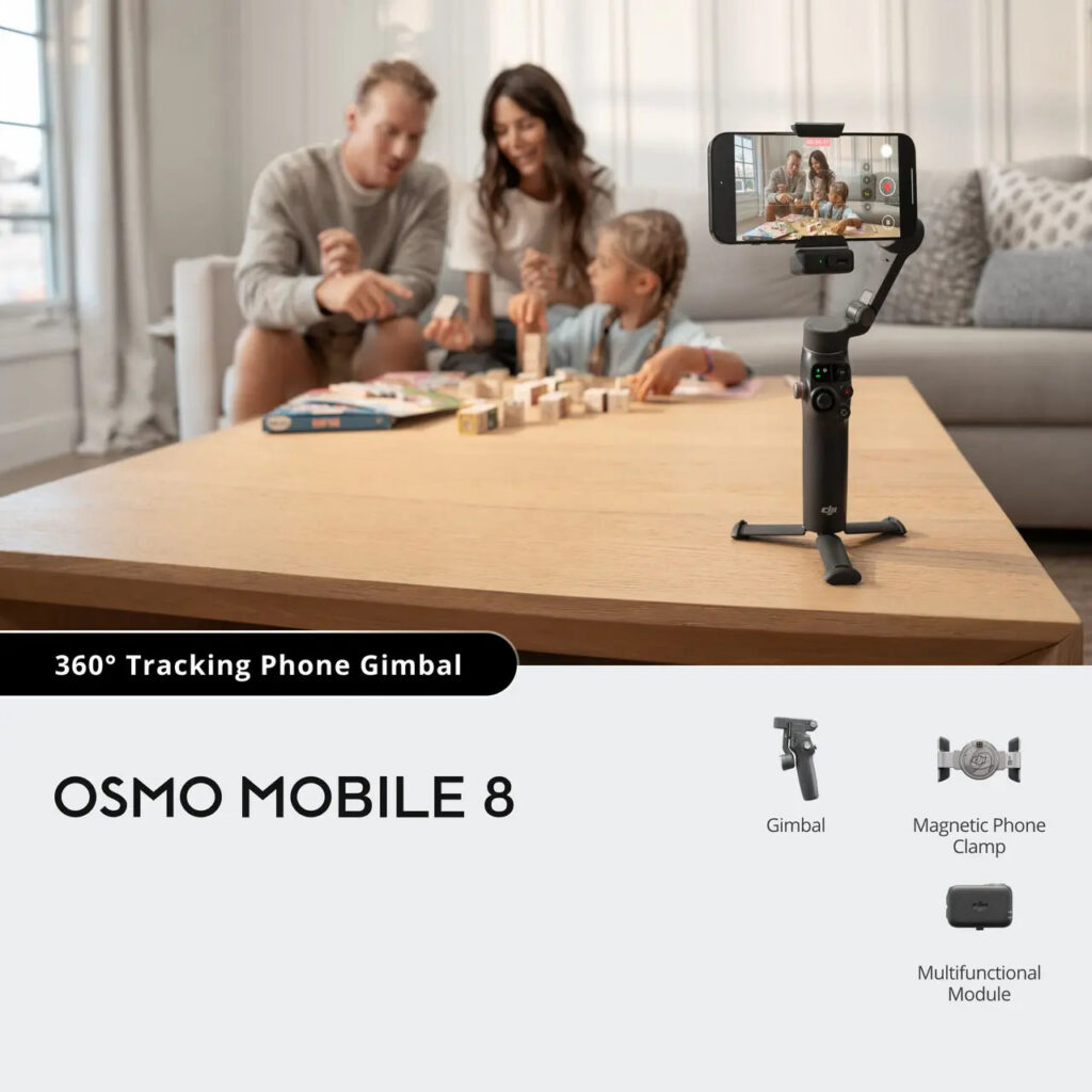 Osmo Mobile 8 (Sadece Cihaz) — Aksesuarsız Telefon Gimbalı