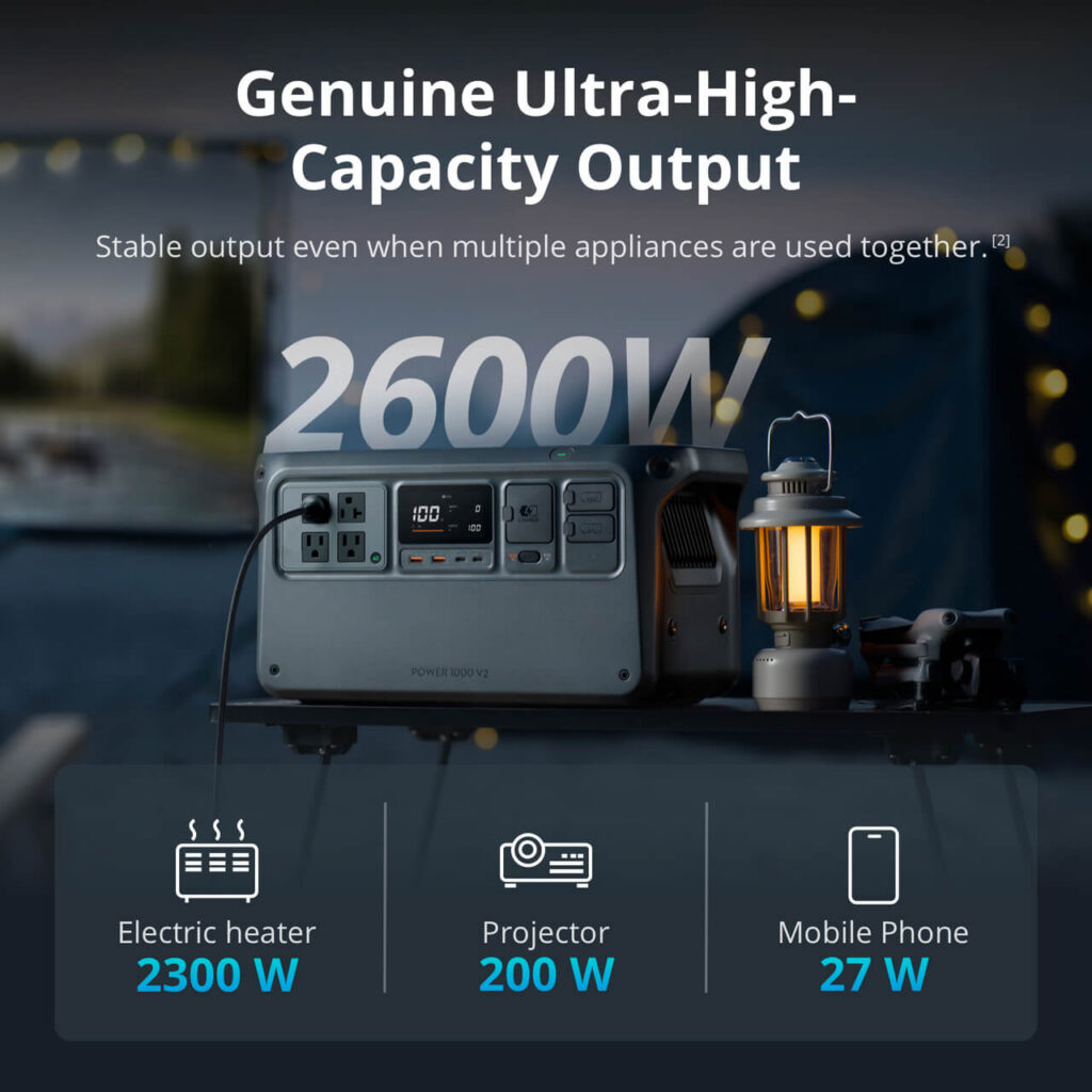 DJI Power 1000 V2 — bağlantı noktaları