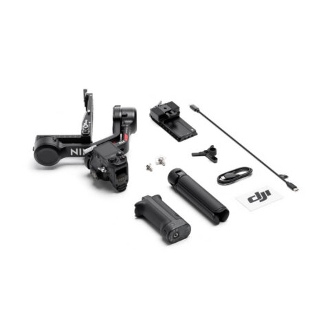 DJI RS 4 — kutudan çıkan tüm parçalar